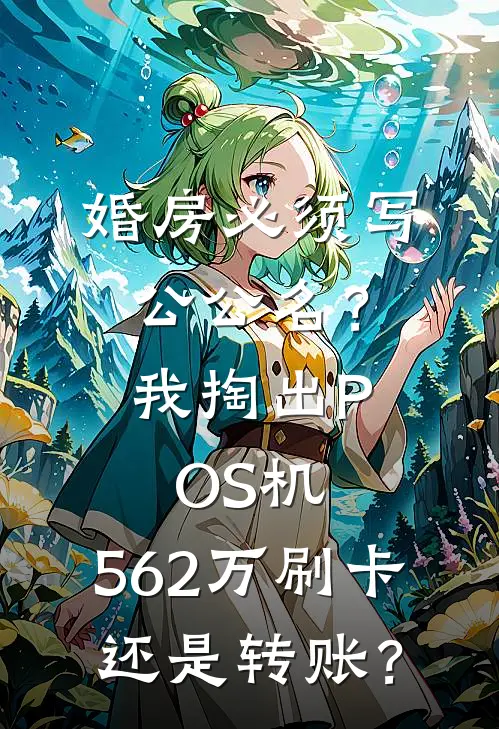 婚房必须写公公名？我掏出POS机：562万刷卡还是转账？