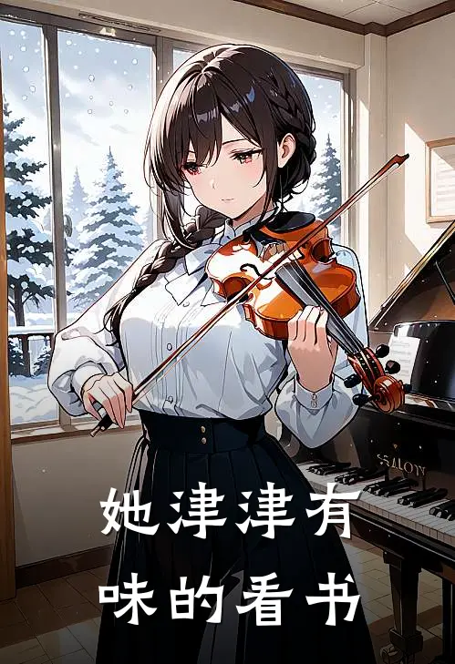 她津津有味的看书